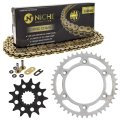 Niche Drive Sprocket Chain Combo For Ktm 250 300 Exc Six Days Exc-e Front 13 Rear 42 Tooth 520v-x X-ring 118 Links