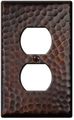 Hampton Bay Hammered 1 Duplex Outlet Plate Aged Bronze 
