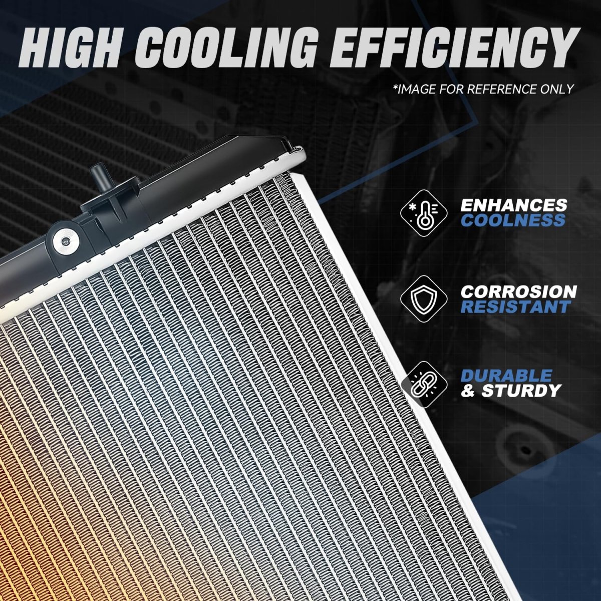 Auto Dynasty Radiator For 2011-2013 Toyota Highlander Hybrid 3 5l Dpi 13286 1-row Aluminum Cooling 1-5 16 Inlet Outlet