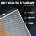 Auto Dynasty Radiator For 2011-2013 Toyota Highlander Hybrid 3 5l Dpi 13286 1-row Aluminum Cooling 1-5 16 Inlet Outlet