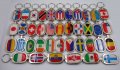 Great Britain Flag Key Chain Metal Chrome Platedchain Key Fob Keyfob England