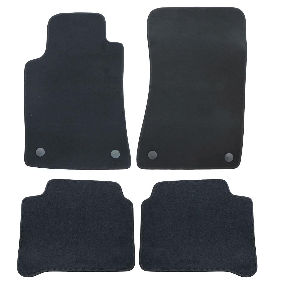 Floor Mats Carpet For Mercedes Benz W211 E Class 2003 2009 4 Piece Set Black Velour And Plastic Interior Front Rear Row Direct