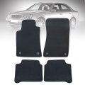 Floor Mats Carpet For Mercedes Benz W211 E Class 2003 2009 4 Piece Set Black Velour And Plastic Interior Front Rear Row Direct