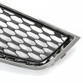 Kuafu Front Lower Grille Compatible With 2010-2015 Chevy Chevrolet Equinox Replacement For 25798747 Gm1200621 Chrome Trim Black