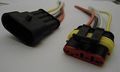 1 X Set Female And Male Connector Plug 4-way 4 Pin Waterproof Electrical Wire