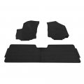 Freemotor802 For 2018-2023 Chevy Equinox Floor Mats Black Rubber All Weather Car Carpets 3-pc Set