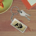 Graphics More Rectangle University Of Colorado Logo Secondary Keychain In Chrome Plated Metal