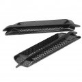 For Car Air Flow Grill Senyar 2pcs Vent Hole Covers Universal Abs Side Intake Grille Net Cover Decorative Sticker Carbon Fiber