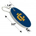 Graphics More Ithaca College Secondary Logo Floating Keychain Oval Foam Fishing Boat Buoy Key Float