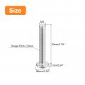 Uxcell M3-0 5 X 20mm 100pcs Flat Round Head Screws 304 Stainless Steel Phillips Drive Machine Hardware Fastener For Furniture