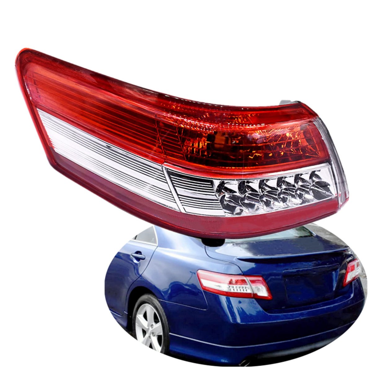 Outer Rear Left Tail Light Assembly Replacement For Camry 2010 2011 Driver Side