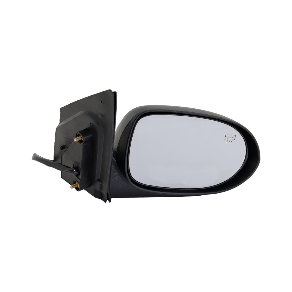 Passenger Side Door Mirror For Dodge Caliber 2010 2011 2012 Power Heated Textured Black Non Folding Replacement Ch1321365