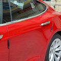 Car Side Door Guard Edge Defender Protector Trim Sticker Fit For Most Black4 Pcs Set 