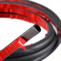 Uxcell D-shape Door Rubber Seal Strip 0 39 X0 31 Foam Automotive Weather Stripping With Self-adhesive For Cars Truck Window