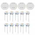 Ocpty 4pcs X27 589 Instrument Cluster Gauge Stepper Motor Kit With 10 Pcs T5 Led Light Bulbs Fit For Gm Toyota Hondad Chrysler