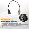Uxcell 1 Pcs Car O2 Oxygen Sensor Air Fuel Ratio Replacement No Mhk500840 For Land Rover Range Sport 06-09
