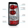 Amerilite Chrome Euro Tail Lights For Chevy Silverado Passenger And Driver Side