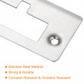 Uxcell Door Strike Plate 76mm X 40mm 201 Stainless Steel Latch Deadbolt For Frame Jamb Silver