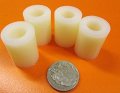 Natural Nylon Spacer Unthreaded 3 8 Screw Size X 750 Od 380 Id 1 00 Length 25 Pcs 