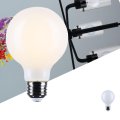 Satco 6w Led G25 Globe Light Bulb 3500k Neutral White 500 Lumens Finish E26 Medium Base Dimmable 300 Degree Beam Enclosed 