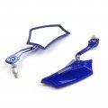 Topteng Motorcycle 8mm 10mm Rear Mirror Universal Side View Rearview Fits For Chopper Cruiser Street Dirt Bike