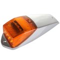 9pcs Truck Cab Marker Light 17 Led Amber Top Roof Runnings W Chrome Base Trailer Light For Peterbilt Kenworth Western Star Mack