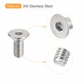Uxcell 5 16-18x3 4 Flat Countersunk Head Socket Cap Screws 30pcs 304 Stainless Steel Hex Full Thread Bolts
