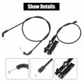 X Autohaux 2pcs 51238240608 51238240609 Front Center Hood Release Cable For Bmw 750li 750i 2006-2008