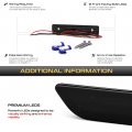 Vipmotoz Custom Full Led Smoked Side Marker Lights Compatible With 1997-2018 Jeep Wrangler Tj Jk W Bushwacker Flat Fender Flare