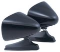 1600b Black Universal Dual Sport Mirror Twin Pack 5 7 8 In X 3 Adjustable Door Mount Side Mirrors For Car Van Suv Truck 