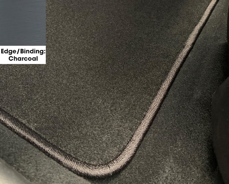 Charcoal Edge Custom Fit Small Cargo Trunk Carpet Mat Black For Mercedes-benz 300sl 1993 1992 1991 1990