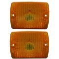 Parking Signal Light Pair For Jeep Wrangler 1987 1993 Driver And Passenger Side Ch2520111 Dot Sae Compliant Halogen 12v 