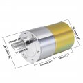 Uxcell 12v Dc 285 Rpm Gear Motor High Torque Electric Reduction Gearbox Eccentric Output Shaft
