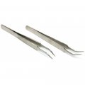 2 Clock Antimagnetic Tweezers F Stainless Steel Tools 