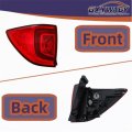 Outer Left Driver Side Tail Light Assembly For Pilot 2016 2017 2018 And Passport Ex L Elite 2022 2023 Replacement 33550tg7a01