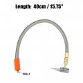 X Autohaux 1 Pcs 15 8 Flexible Tire Inflator Hose Adapter M6 Thread Size Air Chuck With For Standard Valve Fine Release