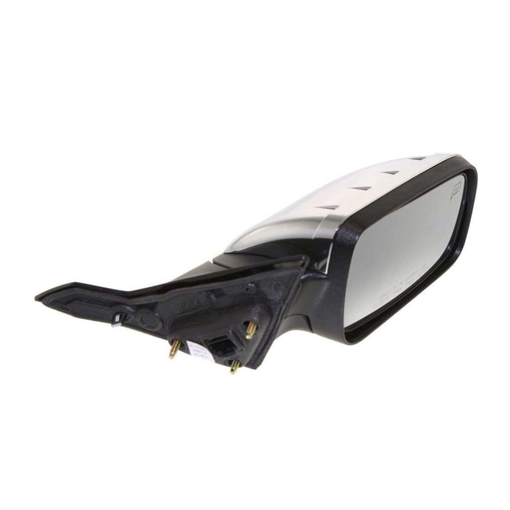 Door Mirror For Ford Taurus 2008 2009 Passenger Side Chrome Power Heated Manual Folding With Memory And Puddle Light Replaces