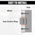 X Autohaux 4pcs Od 71 6mm To Id 67 1mm Aluminium Alloy Car Hub Centric Rings Wheel Bore Center Spacer