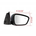 Astra Depot Right Hand Rearview Glass Mirror Blind Spot Replacement For Ford Escape 2020-2023 7-pin Plug Passenger Side