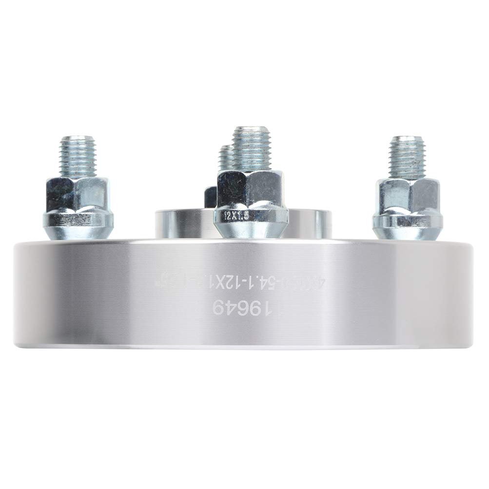 1 25 In Wheel Spacers 4x100 54 1mm Bore With 12x1 5 Lug Nuts 2 Piece Set For Miata Tercel 323 Corolla Yaris Prius And Rio
