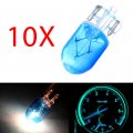 Cciyu 10 Pcs T10 168 194 W5w Blue Halogen Light Bulb Instrument Cluster Gauge Dash Lamp 12v 5w Replacement Fit For Shippment