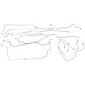 Inline Tube Replacement For 1995-98 Chevrolet Gmc Truck 4wd 1500 Std Ext Cab Long Or Short Bed Brake Line Kit 14pc Stainless 