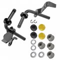 Caltric Right And Left Steering Spindle Bushing Kit Compatible With John Deere E140 E150 E160 E170 48
