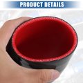 Uxcell 1 Set 76mm 2 99 Id 90 Degree Elbow Coupler Silicone Hose 4-ply With Pcs Clamps Black Red