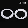Uxcell 89mm Pipe Cover Decoration Pp Plastic Water Escutcheon White 2pcs