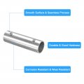 Uxcell 3pcs Straight Pipe Fitting Connector 304 Stainless Steel 2-way Hand Rail Tube 100mm Length For 1 25mm Od Handrail