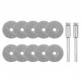 Uxcell 10pcs 18mm Diamond Coated Rotary Cut Off Grinding Wheel Discs W 1 8 Mandrel