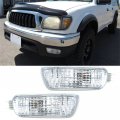 Waltyotur Replacement For 2001-2004 Tacoma Truck Side Marker Corner Parking Lights Turn Front Signalsignals Set Transparent