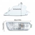 Waltyotur Replacement For 2001-2004 Tacoma Truck Side Marker Corner Parking Lights Turn Front Signalsignals Set Transparent