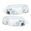 Waltyotur Replacement For 2001-2004 Tacoma Truck Side Marker Corner Parking Lights Turn Front Signalsignals Set Transparent